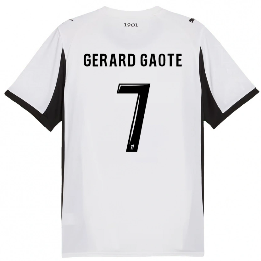 DanxenレディースSteven Gerard Gaote#7白黒アウェイシャツ2025/26ジャージーユニフォーム