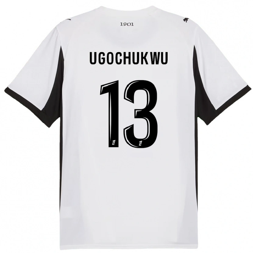 DanxenレディースChibuike Ugochukwu#13白黒アウェイシャツ2025/26ジャージーユニフォーム