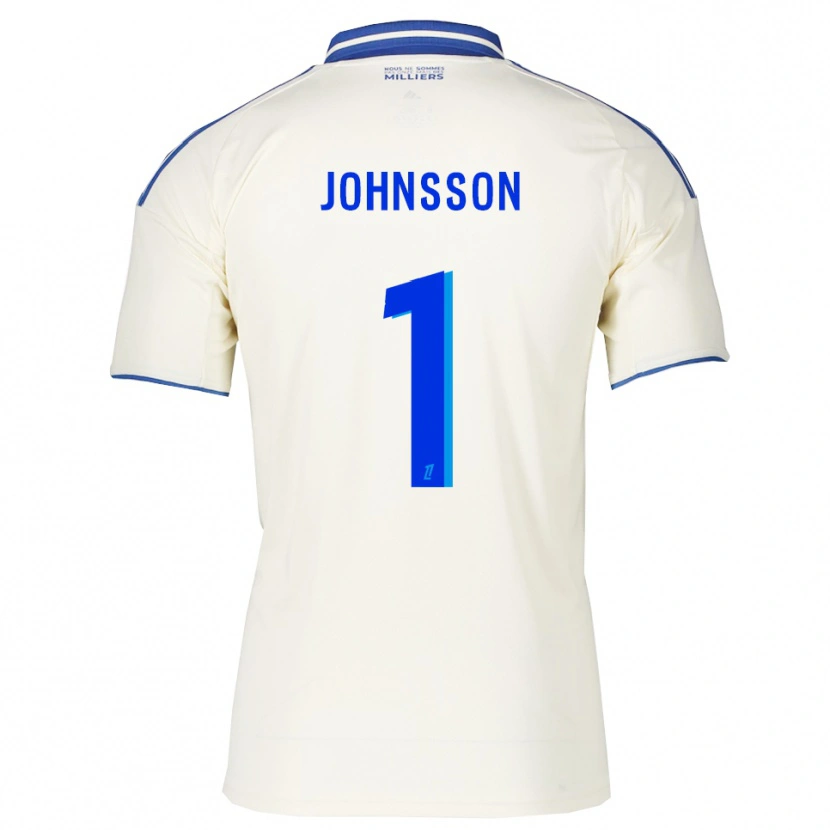Danxenレディースカール＝ヨハン・ヨンソン#1シャンパン青アウェイシャツ2025/26ジャージーユニフォーム