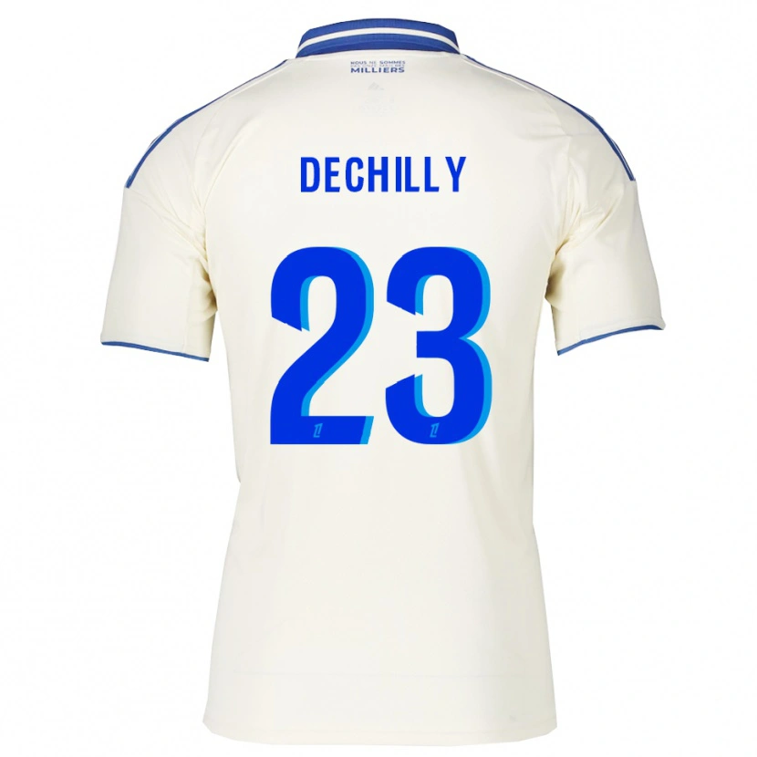 DanxenレディースPauline Dechilly#23シャンパン青アウェイシャツ2025/26ジャージーユニフォーム