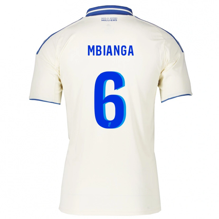 DanxenレディースYvan Mbianga#6シャンパン青アウェイシャツ2025/26ジャージーユニフォーム