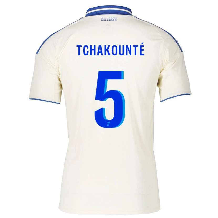 DanxenレディースAnaëlle Tchakounté#5シャンパン青アウェイシャツ2025/26ジャージーユニフォーム