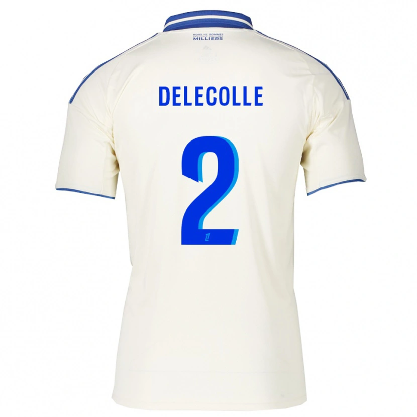 DanxenレディースTiméo Delecolle#2シャンパン青アウェイシャツ2025/26ジャージーユニフォーム