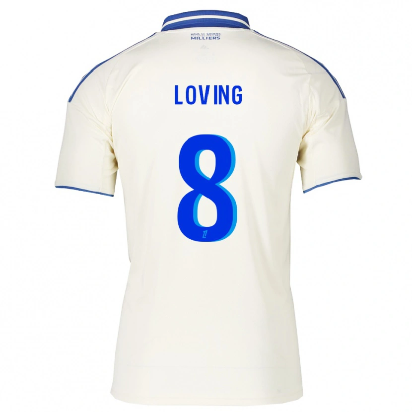 DanxenレディースEmma Loving#8シャンパン青アウェイシャツ2025/26ジャージーユニフォーム