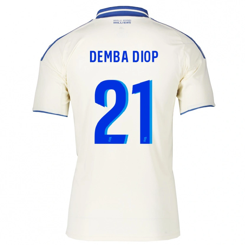 Danxenレディースパプ・ディオプ#21シャンパン青アウェイシャツ2025/26ジャージーユニフォーム