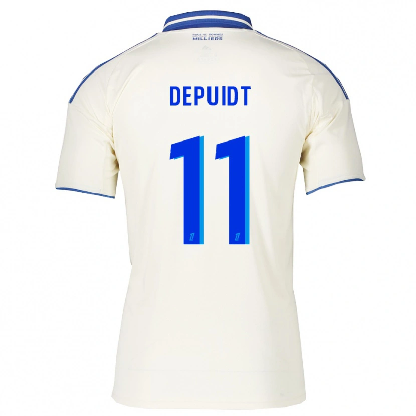 DanxenレディースLorenzo Depuidt#11シャンパン青アウェイシャツ2025/26ジャージーユニフォーム