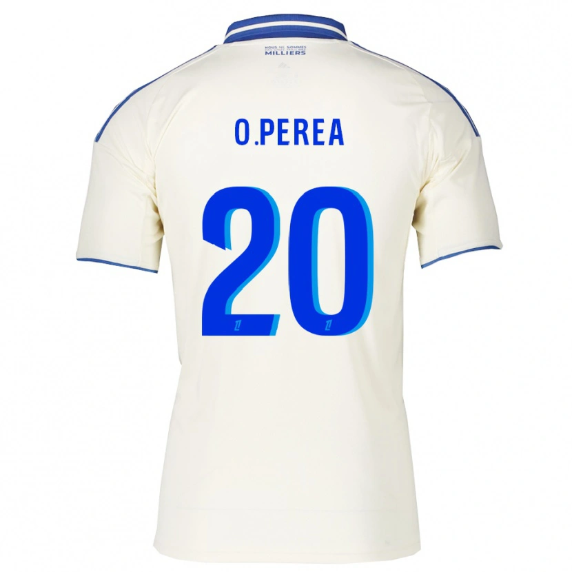 Danxenレディースオスカル・ペレア#20シャンパン青アウェイシャツ2025/26ジャージーユニフォーム
