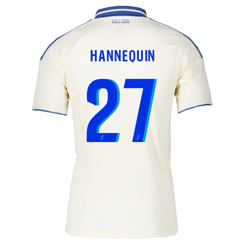 DanxenレディースLaurine Hannequin#27シャンパン青アウェイシャツ2025/26ジャージーユニフォーム