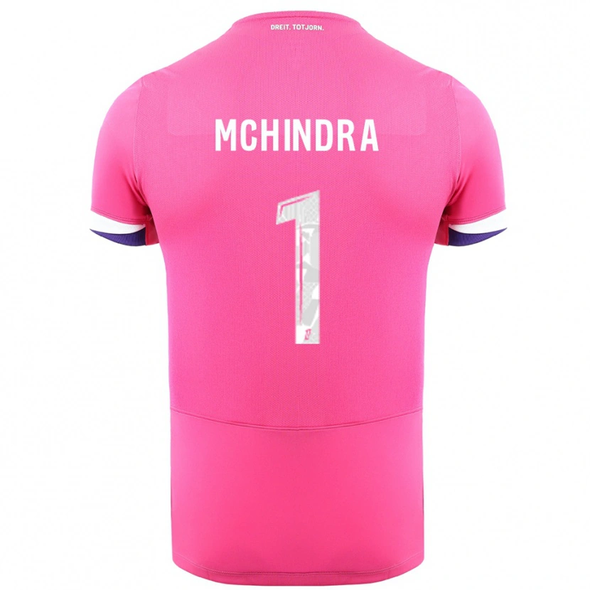 Danxenレディースナイメ・サイード・ムチンドラ#1ピンク白アウェイシャツ2025/26ジャージーユニフォーム