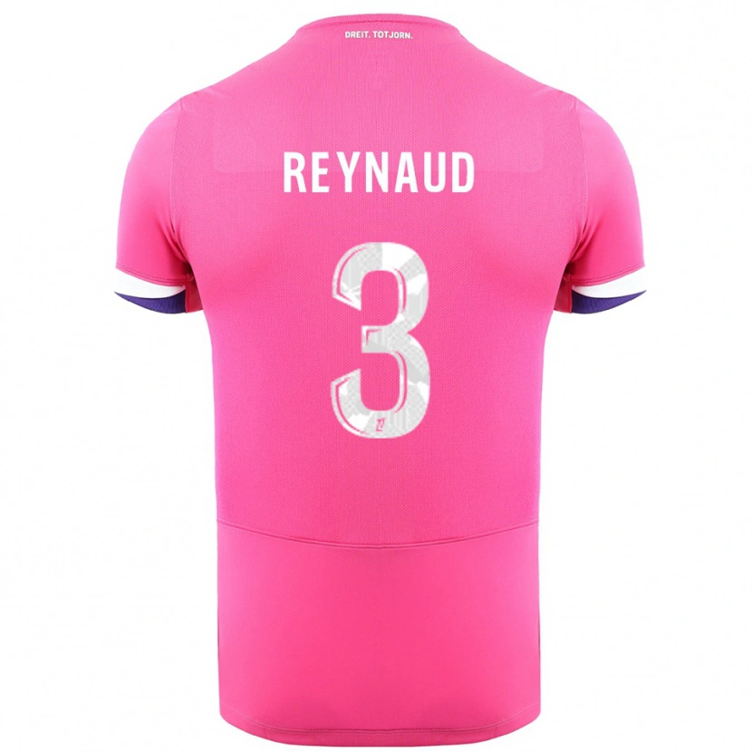 DanxenレディースLouis Reynaud#3ピンク白アウェイシャツ2025/26ジャージーユニフォーム