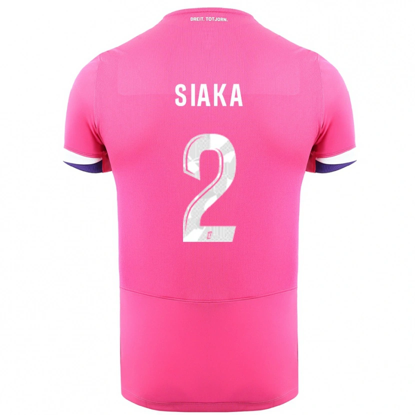 DanxenレディースNazihary Siaka#2ピンク白アウェイシャツ2025/26ジャージーユニフォーム