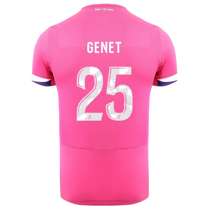 DanxenレディースMarine Genet#25ピンク白アウェイシャツ2025/26ジャージーユニフォーム