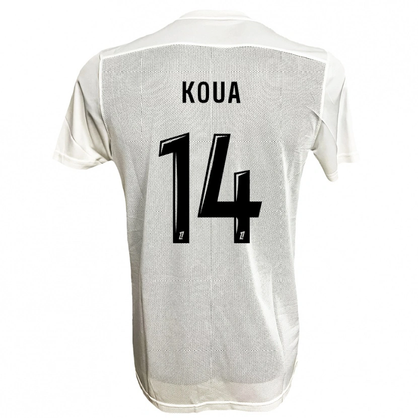 DanxenレディースMoran Koua#14黒白アウェイシャツ2025/26ジャージーユニフォーム
