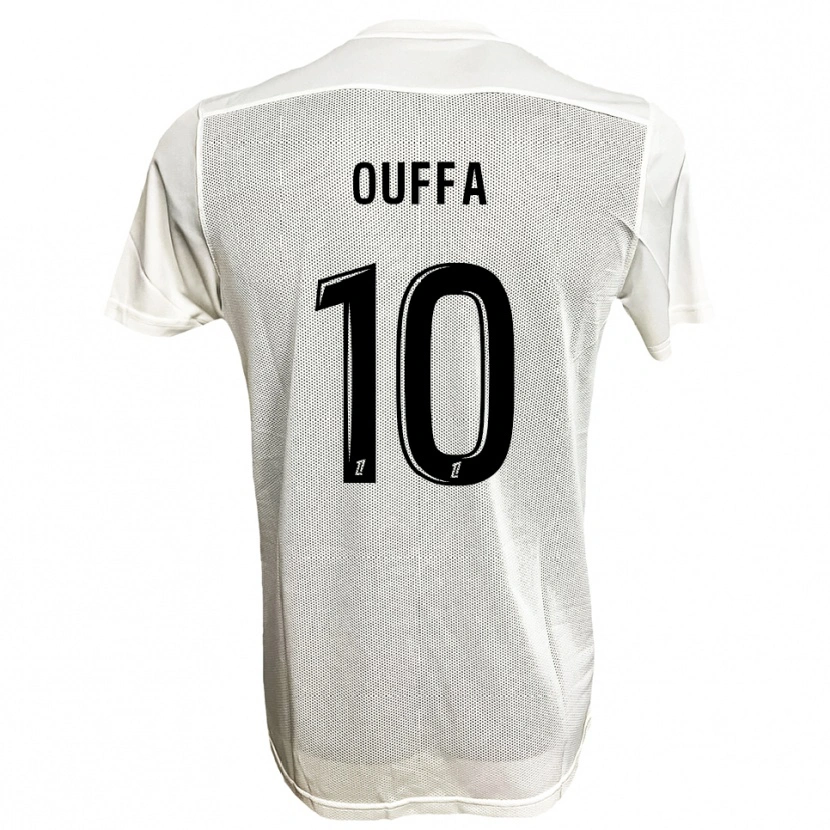 DanxenレディースRayan Ouffa#10黒白アウェイシャツ2025/26ジャージーユニフォーム