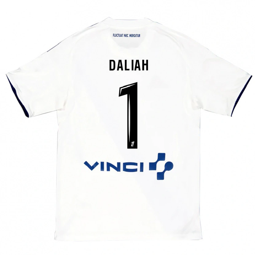 DanxenレディースLeny Daliah#1白青アウェイシャツ2025/26ジャージーユニフォーム