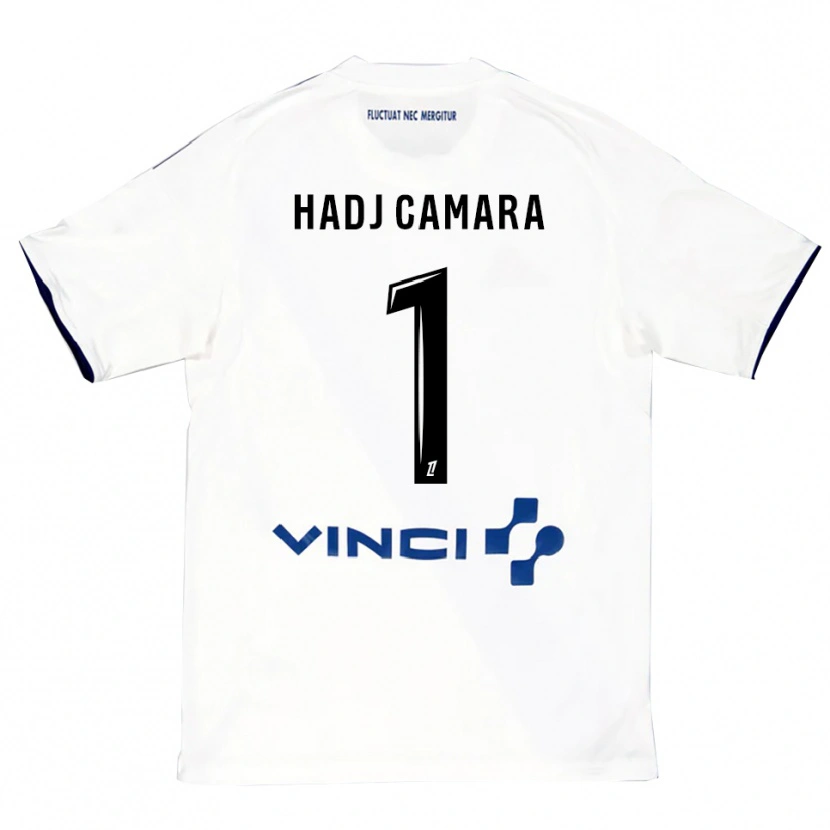 DanxenレディースEl Hadj Camara#1白青アウェイシャツ2025/26ジャージーユニフォーム