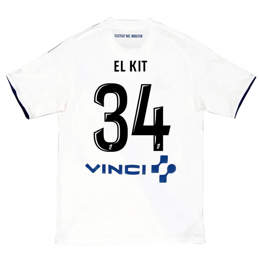 DanxenレディースKamil El Kit#34白青アウェイシャツ2025/26ジャージーユニフォーム