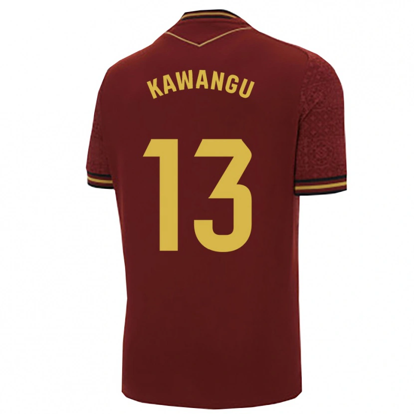 DanxenレディースMbemba Kawangu#13バーガンディ金アウェイシャツ2025/26ジャージーユニフォーム