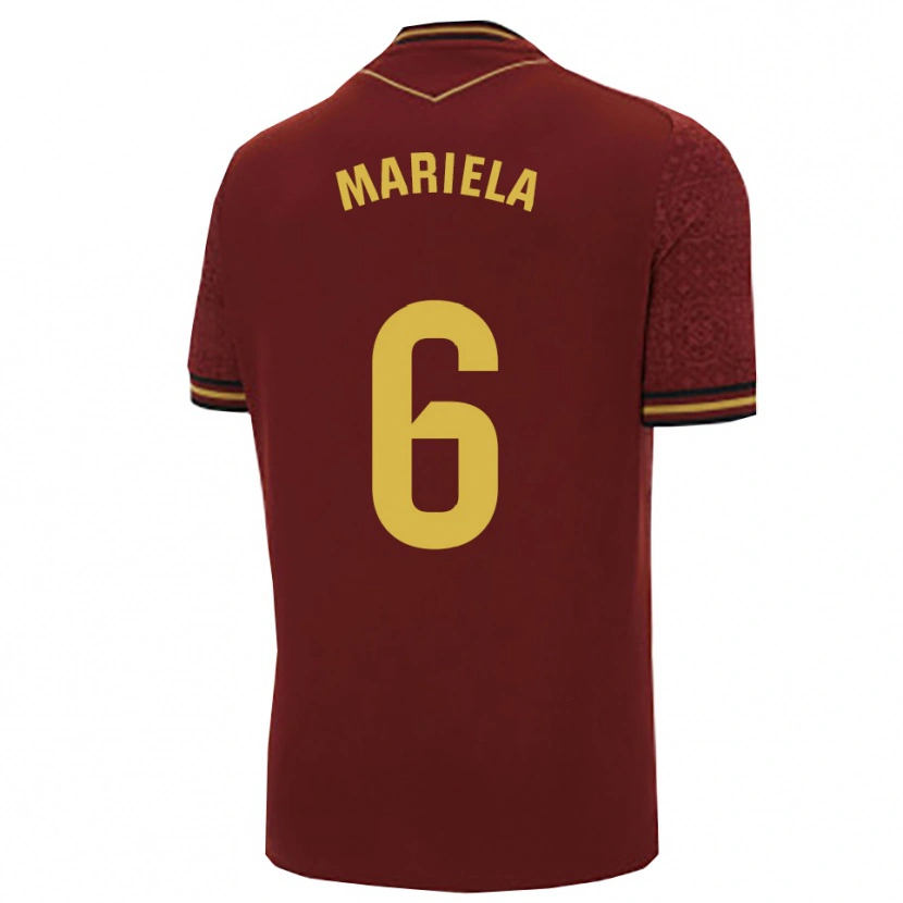 DanxenレディースMariela Sánchez Sánchez#6バーガンディ金アウェイシャツ2025/26ジャージーユニフォーム