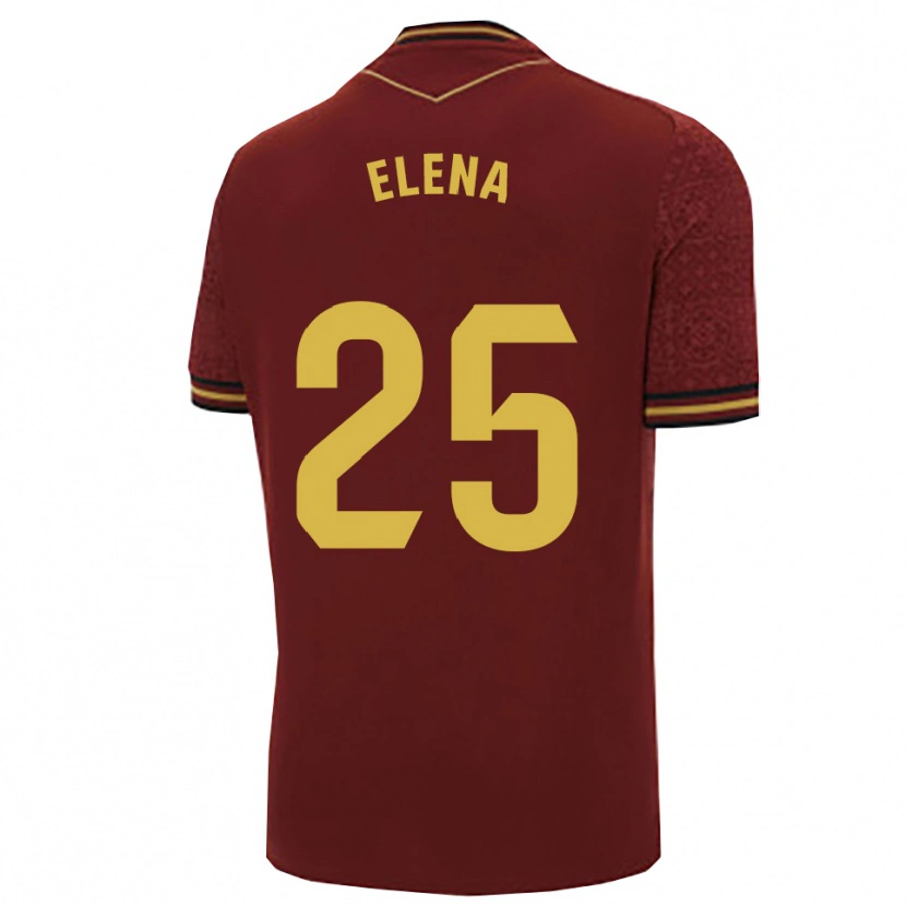DanxenレディースElena Gómez Labrador#25バーガンディ金アウェイシャツ2025/26ジャージーユニフォーム