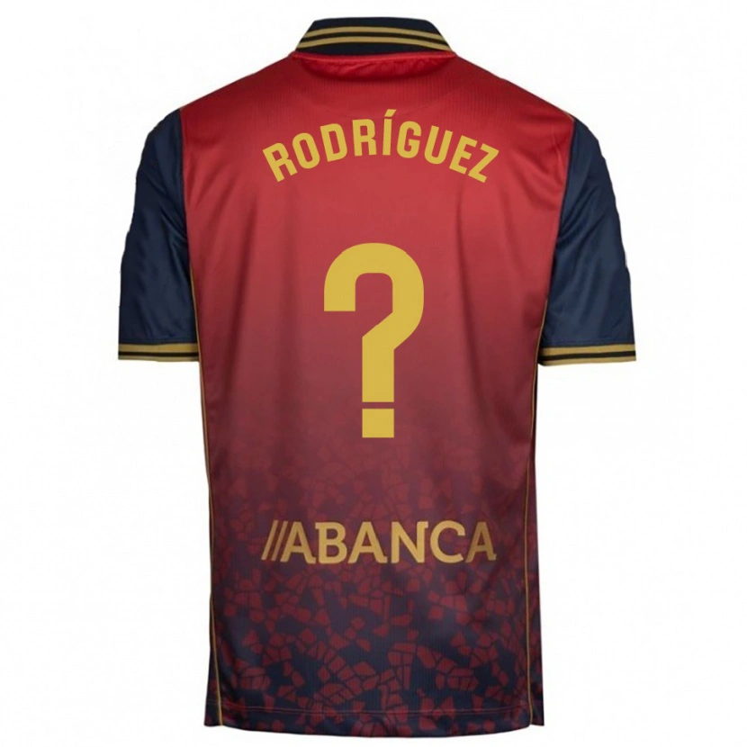 DanxenレディースCarlos Rodríguez#0赤紺アウェイシャツ2025/26ジャージーユニフォーム