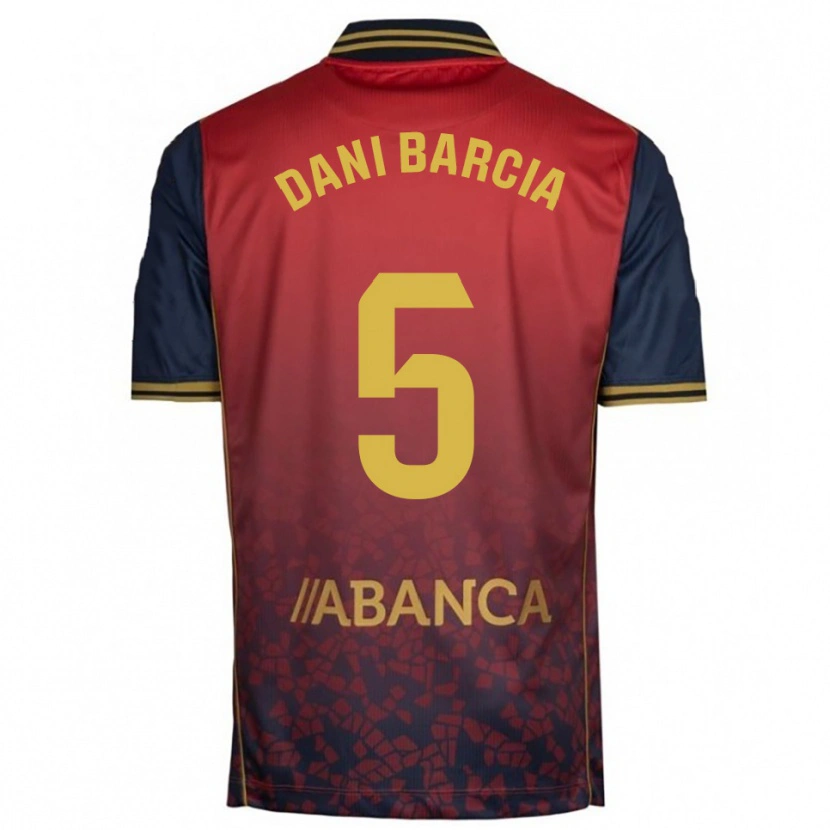DanxenレディースDani Barcia#5赤紺アウェイシャツ2025/26ジャージーユニフォーム