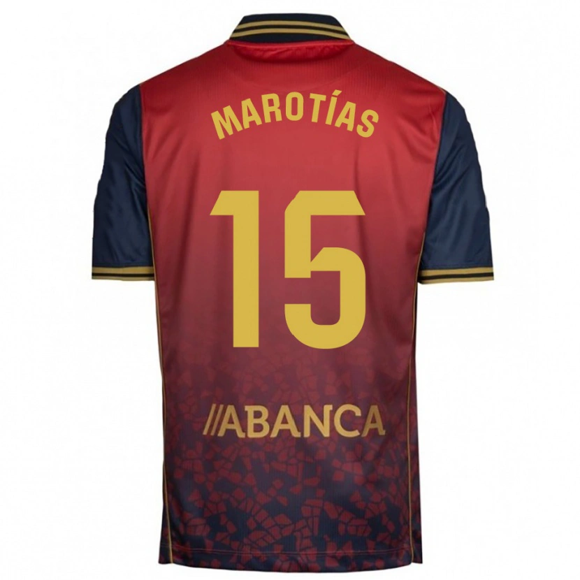 DanxenレディースOscar Marotías#15赤紺アウェイシャツ2025/26ジャージーユニフォーム