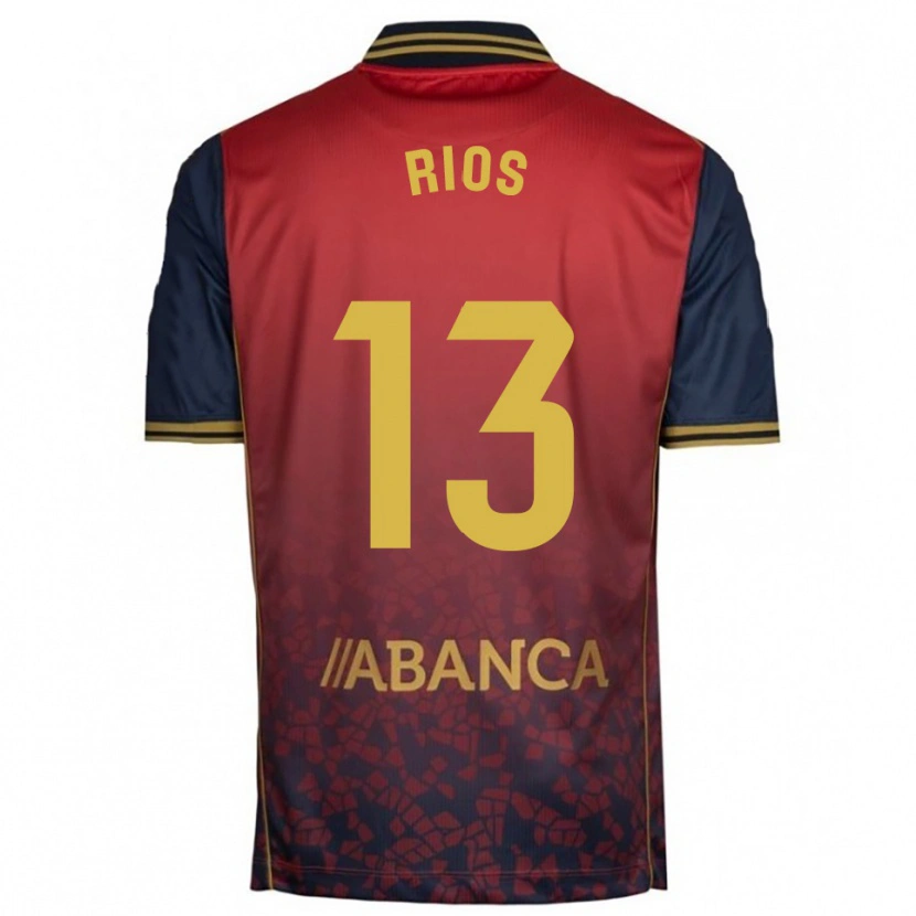 DanxenレディースHugo Rios#13赤紺アウェイシャツ2025/26ジャージーユニフォーム