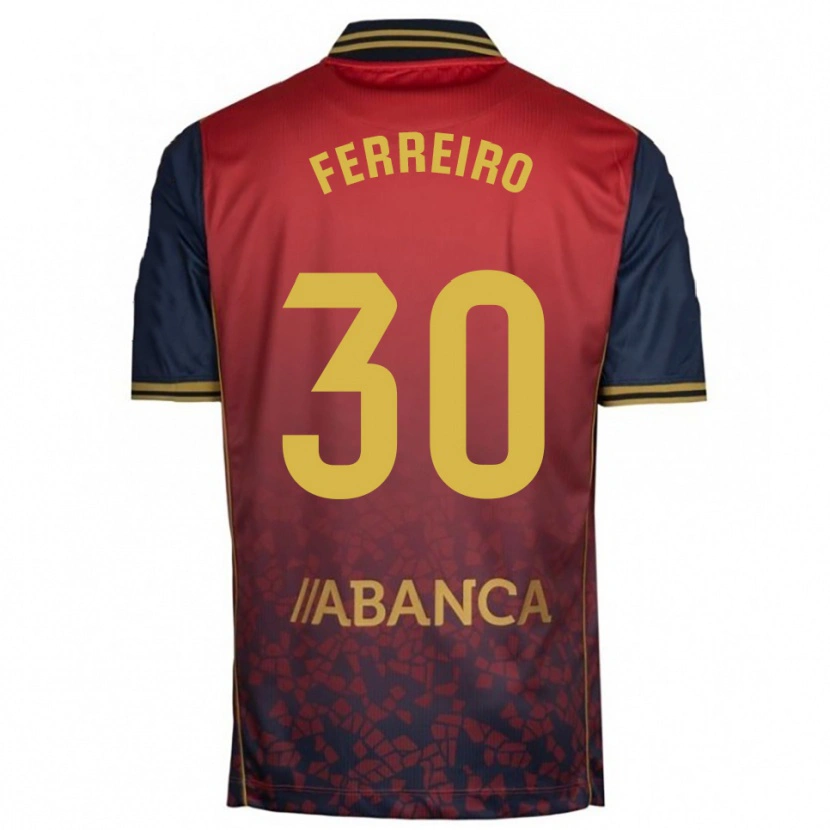 DanxenレディースManu Ferreiro#30赤紺アウェイシャツ2025/26ジャージーユニフォーム