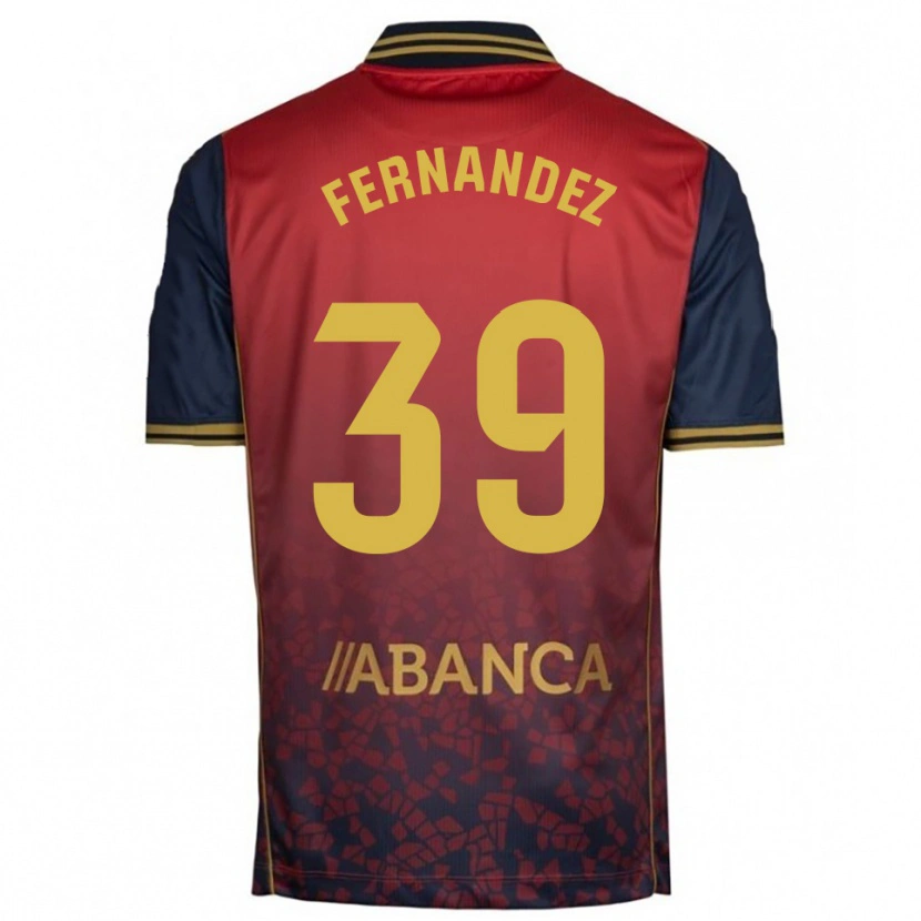 DanxenレディースDavid Fernández#39赤紺アウェイシャツ2025/26ジャージーユニフォーム