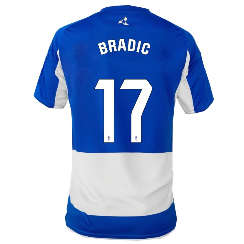 DanxenレディースBiljana Bradić#17青白アウェイシャツ2025/26ジャージーユニフォーム