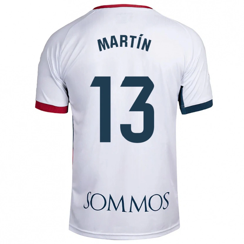 DanxenレディースDani Martín#13白赤アウェイシャツ2025/26ジャージーユニフォーム