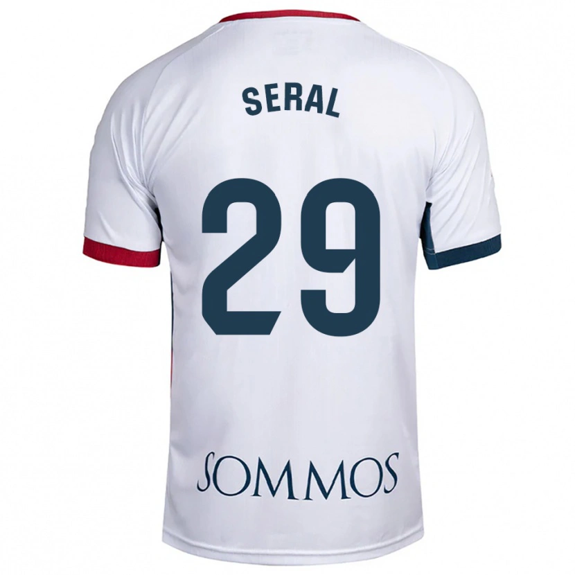 DanxenレディースAbel Seral#29白赤アウェイシャツ2025/26ジャージーユニフォーム