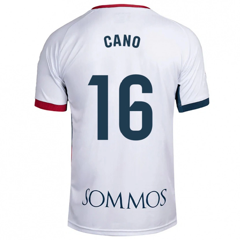 DanxenレディースJuan Cano#16白赤アウェイシャツ2025/26ジャージーユニフォーム