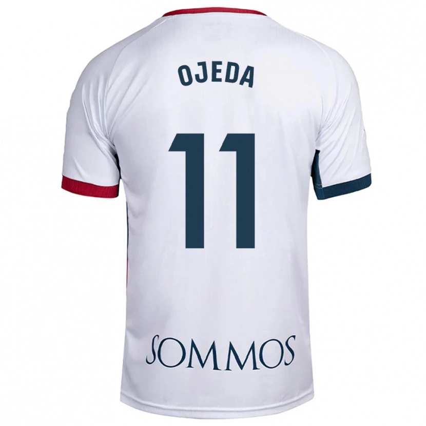 DanxenレディースRaúl Ojeda#11白赤アウェイシャツ2025/26ジャージーユニフォーム