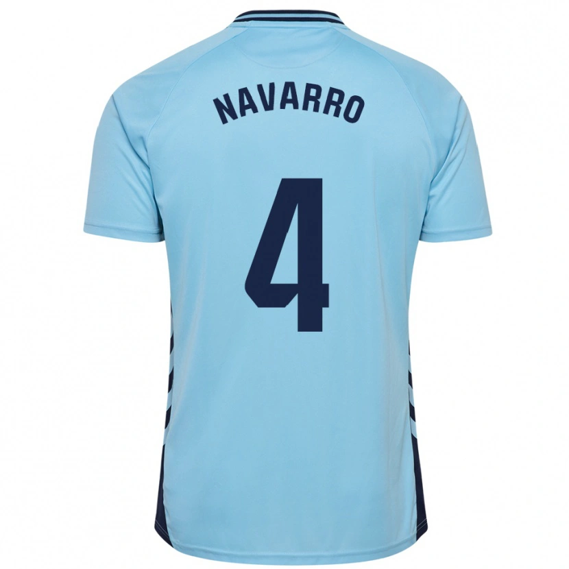 DanxenレディースCarlos Navarro#4空色アウェイシャツ2025/26ジャージーユニフォーム