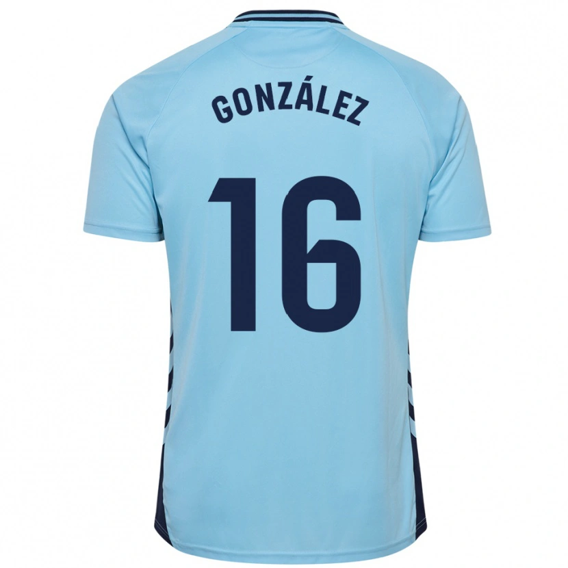 DanxenレディースIñaki González#16空色アウェイシャツ2025/26ジャージーユニフォーム