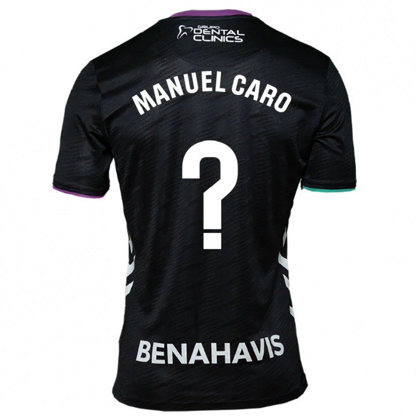 DanxenレディースJosé Manuel Caro#0黒紫緑アウェイシャツ2025/26ジャージーユニフォーム