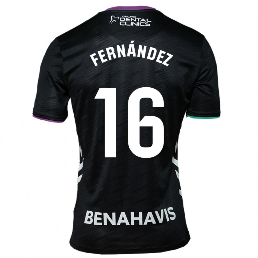 DanxenレディースJosé Fernández#16黒紫緑アウェイシャツ2025/26ジャージーユニフォーム