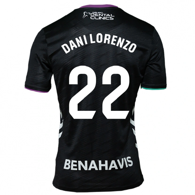 Danxenレディースダニ・ロレンソ#22黒紫緑アウェイシャツ2025/26ジャージーユニフォーム