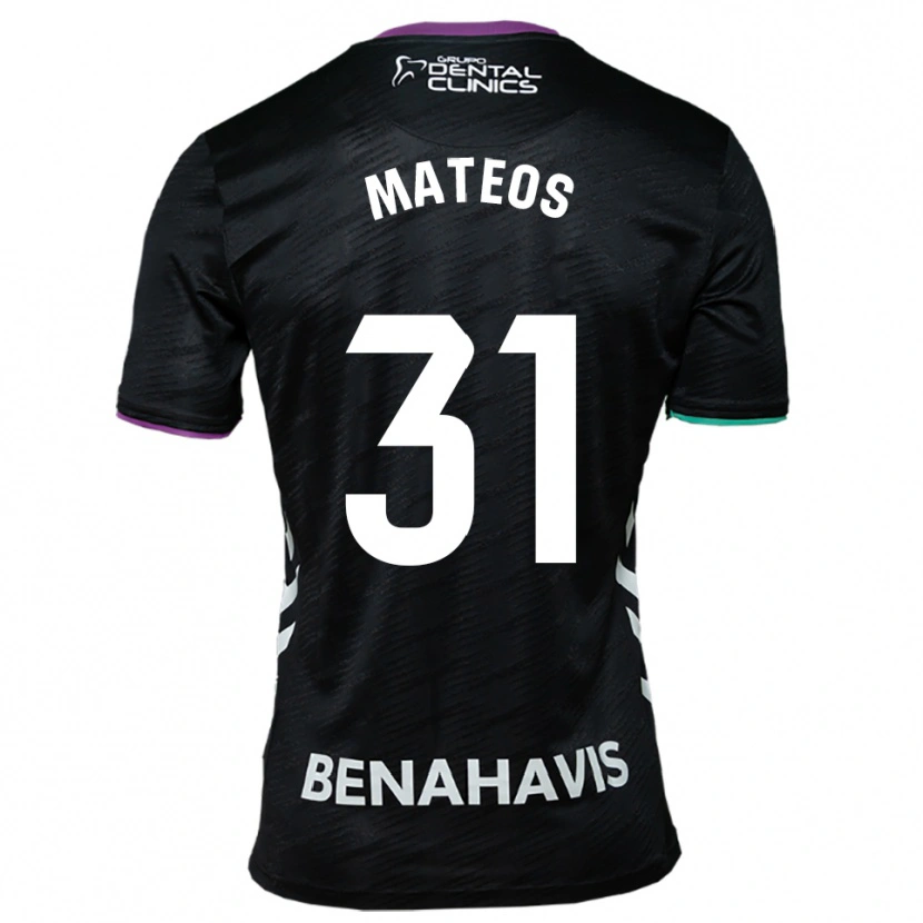 DanxenレディースÁlex Mateos#31黒紫緑アウェイシャツ2025/26ジャージーユニフォーム