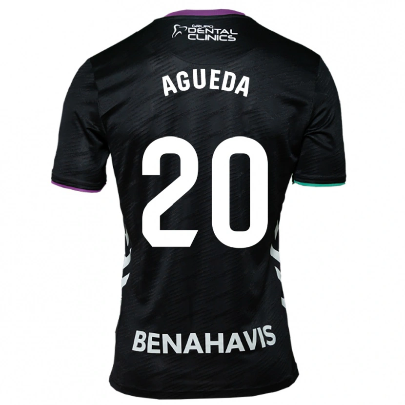 DanxenレディースAgueda Gonzalez Sanz#20黒紫緑アウェイシャツ2025/26ジャージーユニフォーム