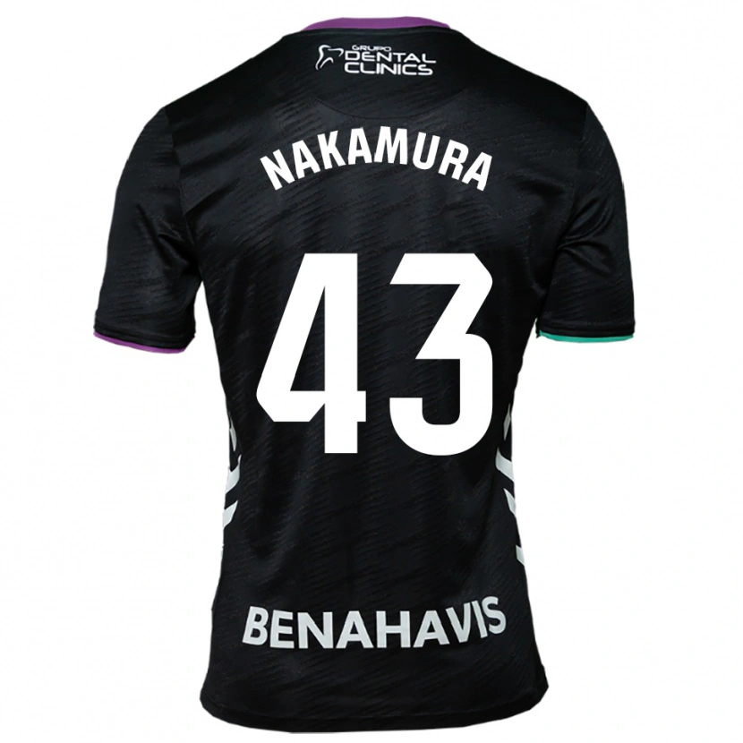 DanxenレディースMare Nakamura#43黒紫緑アウェイシャツ2025/26ジャージーユニフォーム