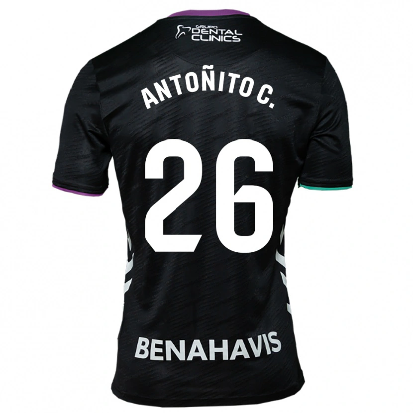Danxenレディースアントニオ・コルデロ#26黒紫緑アウェイシャツ2025/26ジャージーユニフォーム