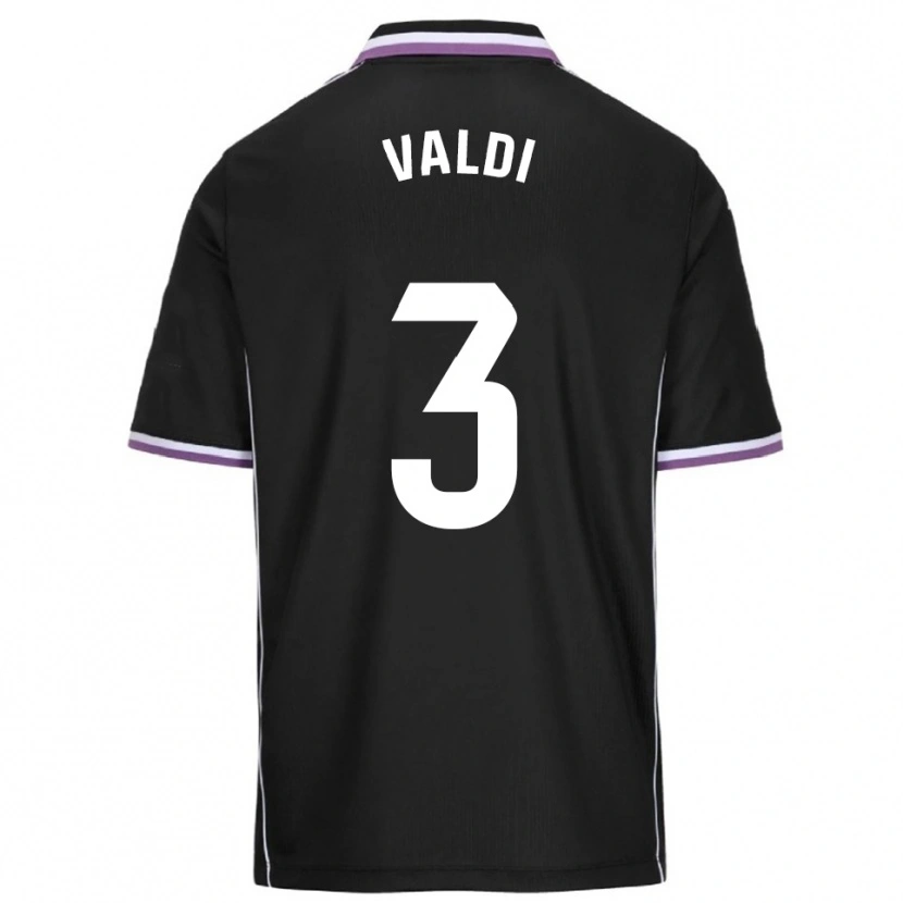 DanxenレディースLaura Valdivieso Velasco#3紫黒アウェイシャツ2025/26ジャージーユニフォーム