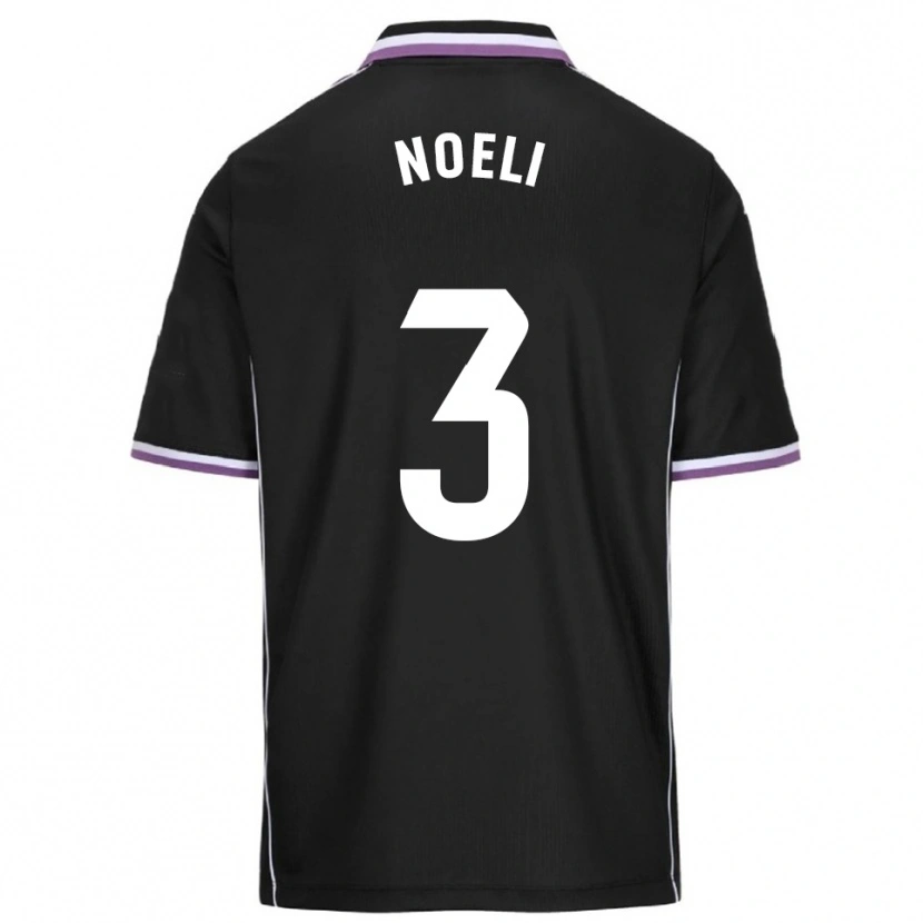 DanxenレディースNoelia Díez González#3紫黒アウェイシャツ2025/26ジャージーユニフォーム