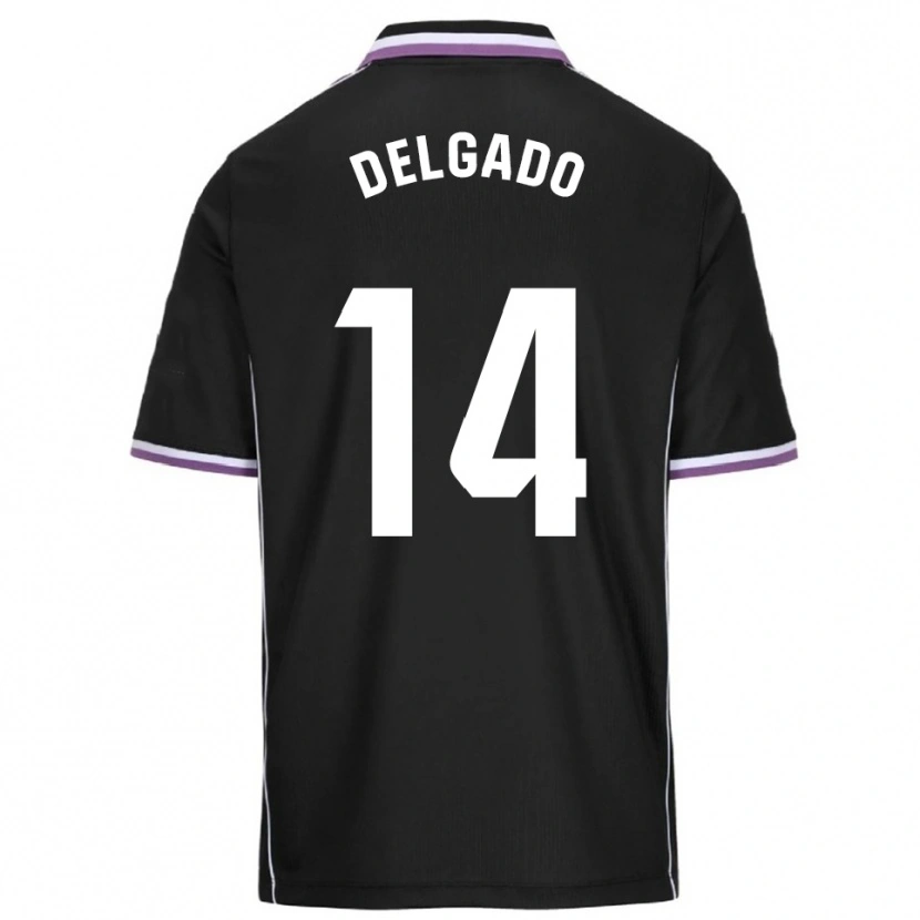 DanxenレディースJorge Delgado#14紫黒アウェイシャツ2025/26ジャージーユニフォーム