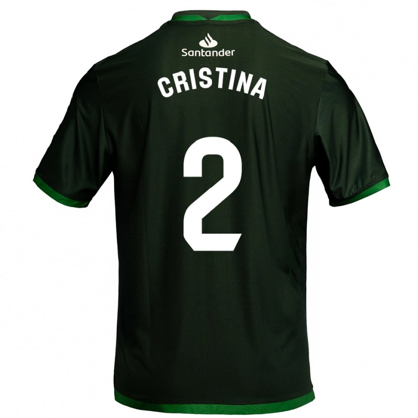 DanxenレディースCristina Muñoz García#2濃緑アウェイシャツ2025/26ジャージーユニフォーム