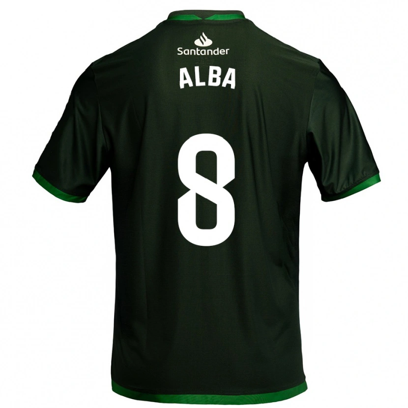 DanxenレディースAlba Luzuriaga Albelda#8濃緑アウェイシャツ2025/26ジャージーユニフォーム