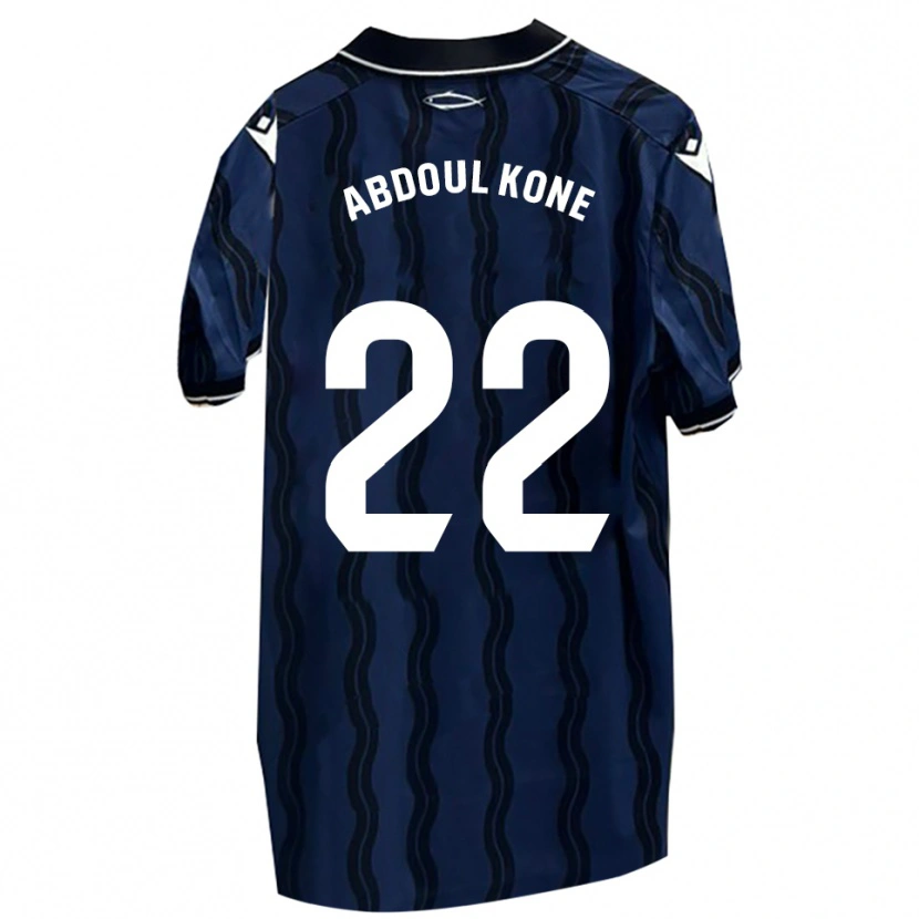 DanxenレディースKialy Abdoul Kone#22濃青黒アウェイシャツ2025/26ジャージーユニフォーム